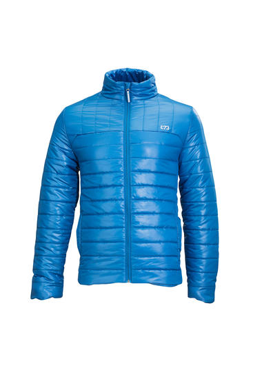 Modrá prošívaná bunda